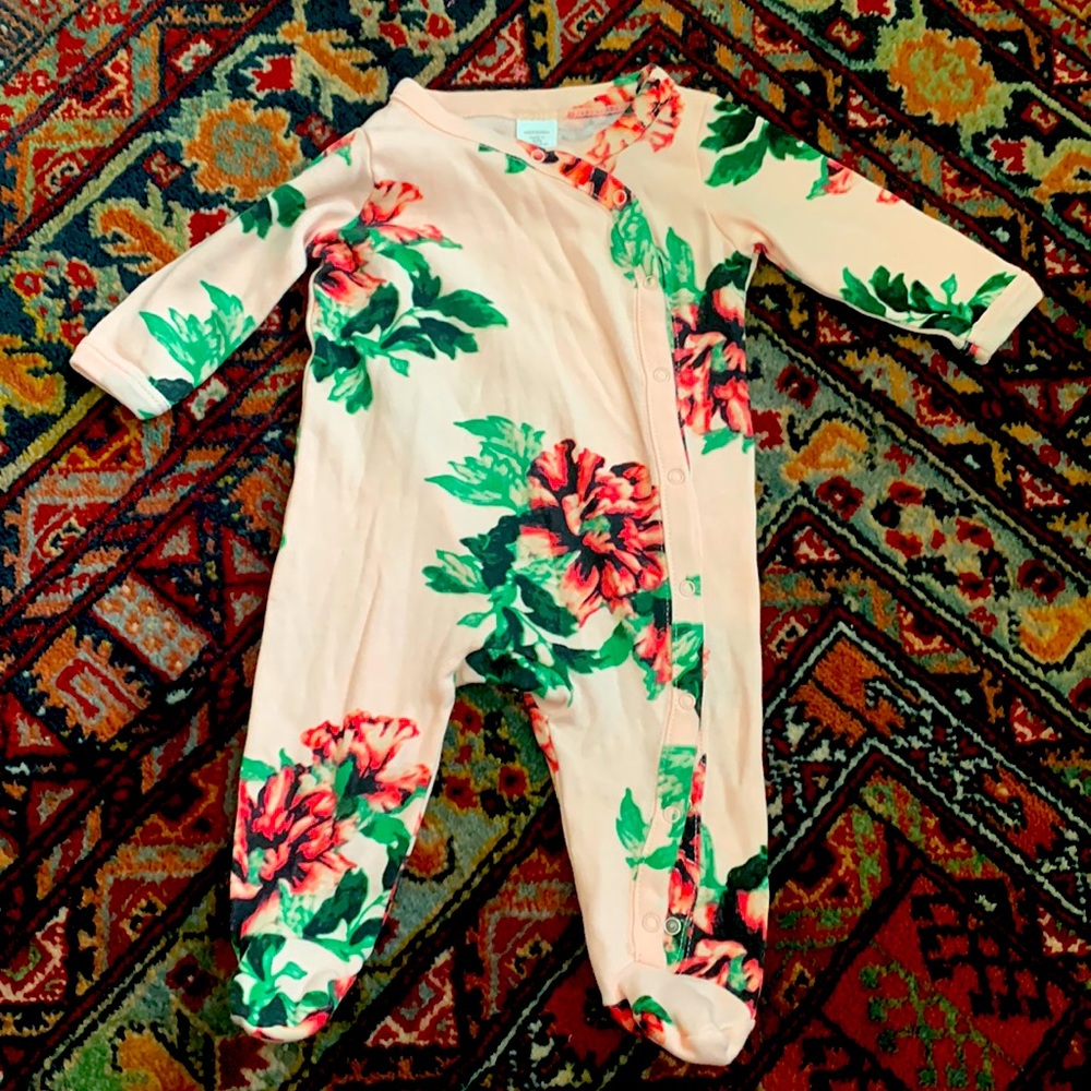 Nordstrom Newborn Floral Onesie